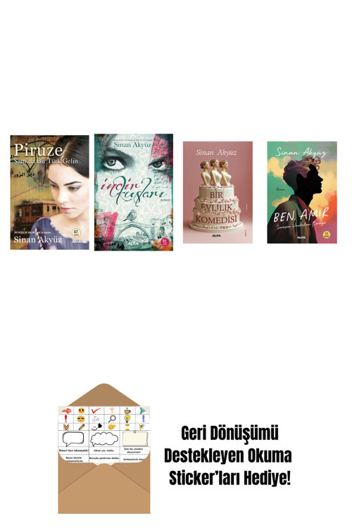 Alfa Yayıncılık Sinan Akyüz 4 Kitap Set + Okuma Sticker'Ları