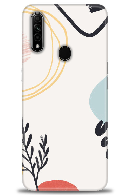 Oppo A31 Kılıf HD Baskılı Kılıf - Siyah Dal