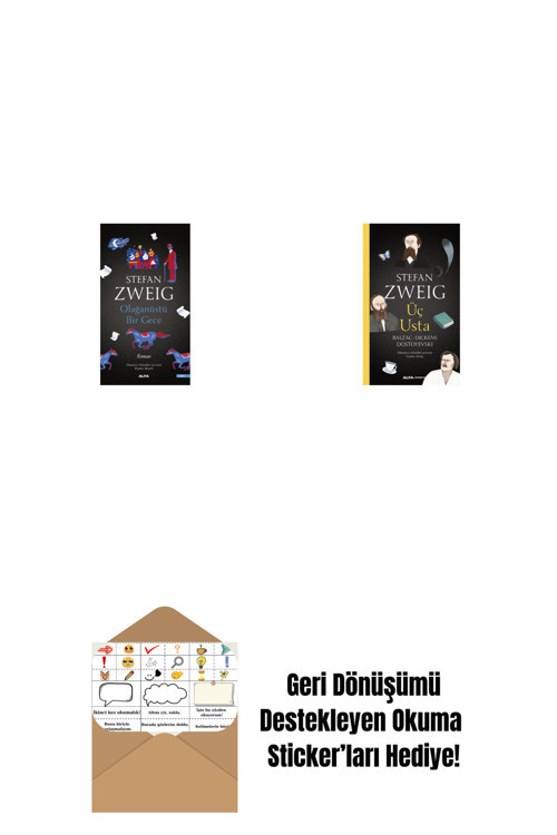 Alfa Yayıncılık Olağanüstü Bir Gece + Üç Usta + Okuma Sticker'Ları