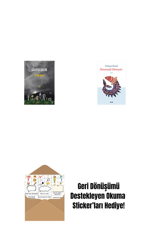 Alfa Yayıncılık Siyah Koku + Denemedi Demeyin + Okuma Sticker'Ları