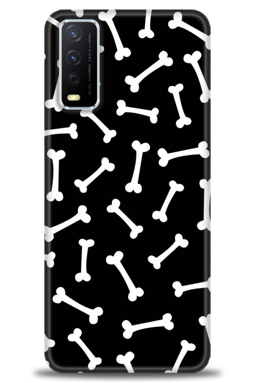 Vivo Y20S Kılıf HD Baskılı Kılıf - Kemikler