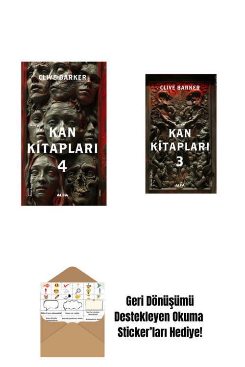 Alfa Yayıncılık Kan Kitapları 4 + Kan Kitapları 3 + Okuma Sticker'Ları