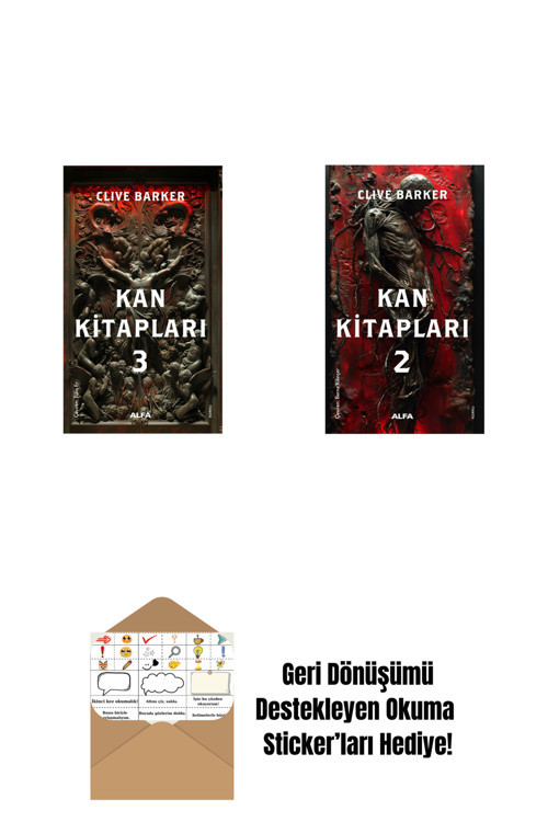 Alfa Yayıncılık Kan Kitapları 3 + Kan Kitapları 2 + Okuma Sticker'Ları