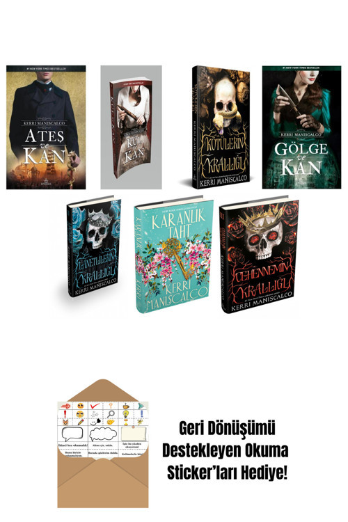 Ephesus Yayınları Kerri Maniscalco 7 Kitap Seti + Okuma Sticker'Ları