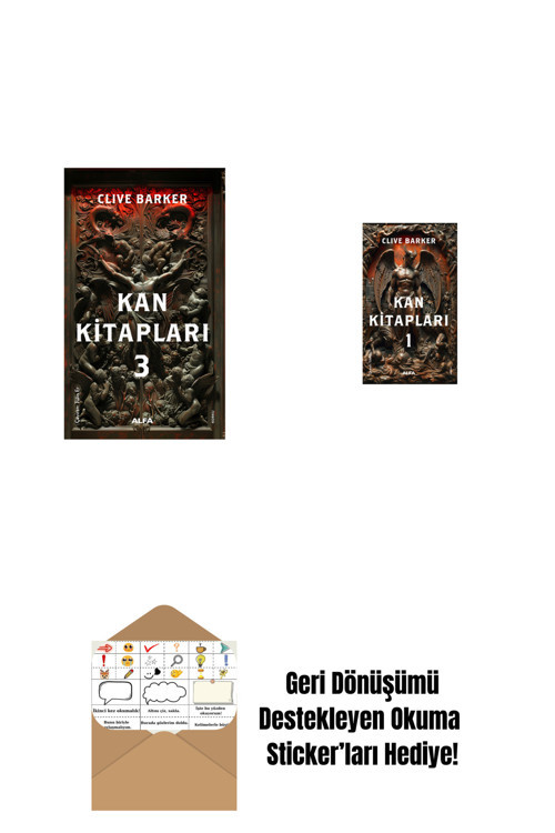 Alfa Yayıncılık Kan Kitapları 3 + Kan Kitapları 1 + Okuma Sticker'Ları