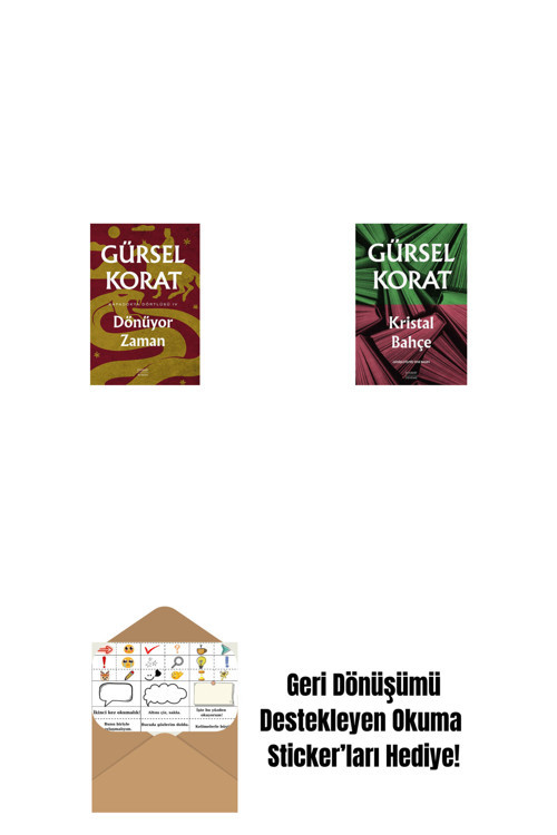 Everest Yayınları Dönüyor Zaman + Kristal Bahçe + Okuma Sticker'Ları