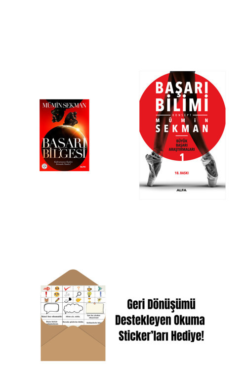 Alfa Yayıncılık Başarı Bilgesi + Başarı Bilimi + Okuma Sticker'Ları