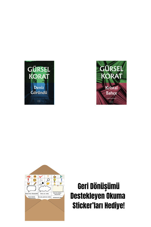 Everest Yayınları Deniz Göründü + Kristal Bahçe + Okuma Sticker'Ları