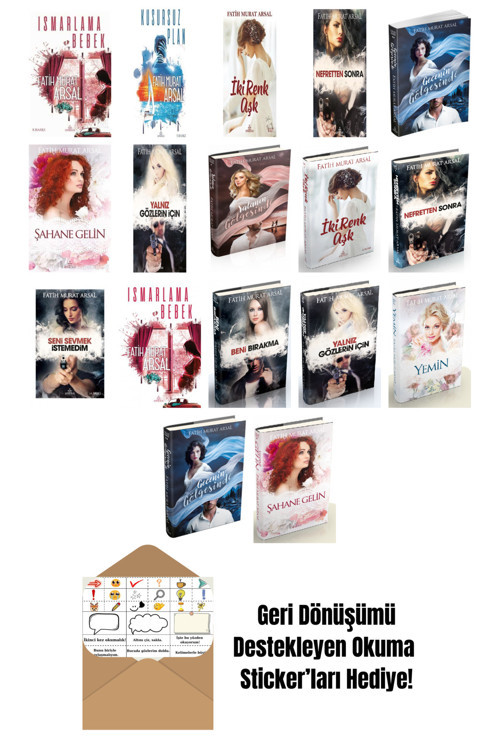 Ephesus Yayınları Fatih Murat Arsal 17 Kitap Seti + Okuma Sticker'Ları