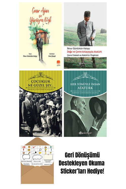 Epsilon Yayınevi İlknur Güntürkün Kalıpçı 4 Kitap Seti + Okuma Sticker'Ları