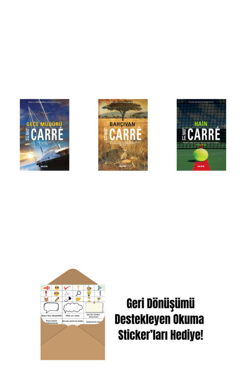Alfa Yayıncılık Gece Müdürü + Bahçıvan + Hain + Okuma Sticker'Ları