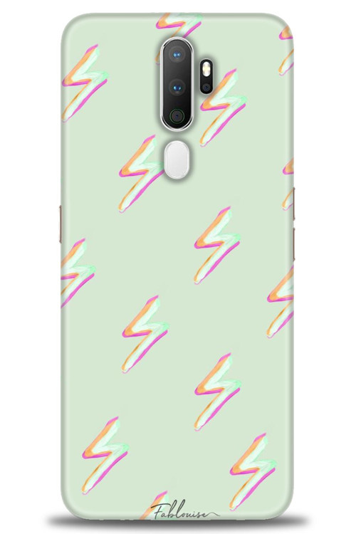 Oppo A5 2020 Kılıf HD Baskılı Kılıf - Şimşekler