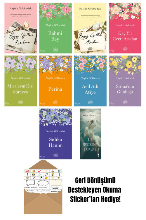 Epsilon Yayınevi Naşide Gökbudak 10 Kitap Seti + Okuma Sticker'Ları