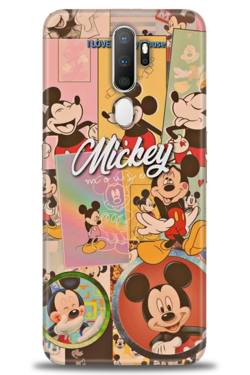 Oppo A5 2020 Kılıf HD Baskılı Kılıf - I Love Mickey