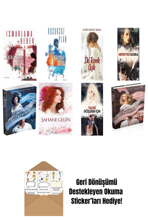 Ephesus Yayınları Fatih Murat Arsal 8 Kitap Seti + Okuma Sticker'Ları