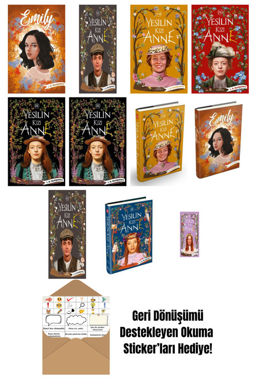 Ephesus Yayınları L. M. Montgomery 11 Kitap Seti + Okuma Sticker'Ları