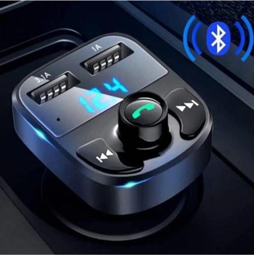 Car X8 Araç Fm Transmitter 5.0 Bluetooth Araç Kiti Usb Mp3 Sd Kart Çakmaklık Girişli Oto Müzik Çalar