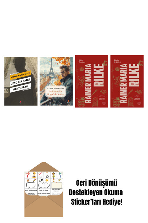 Everest Yayınları Rainer Maria Rilke 4 Kitap Set + Okuma Sticker'Ları