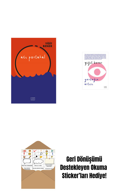 Everest Yayınları Acı Portakal + Gerçeğin Artısı + Okuma Sticker'Ları