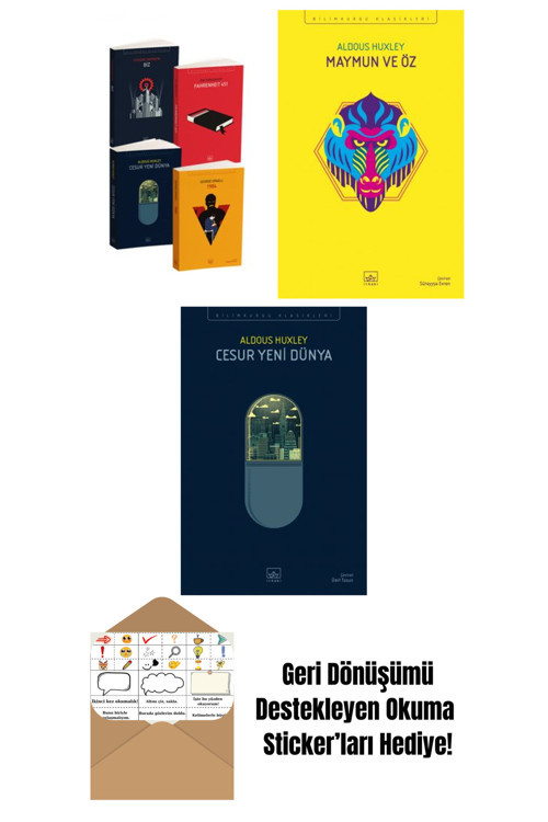 İthaki Yayınları Kara Dörtleme Set + Maymun Ve Öz + Cesur Yeni Dünya
