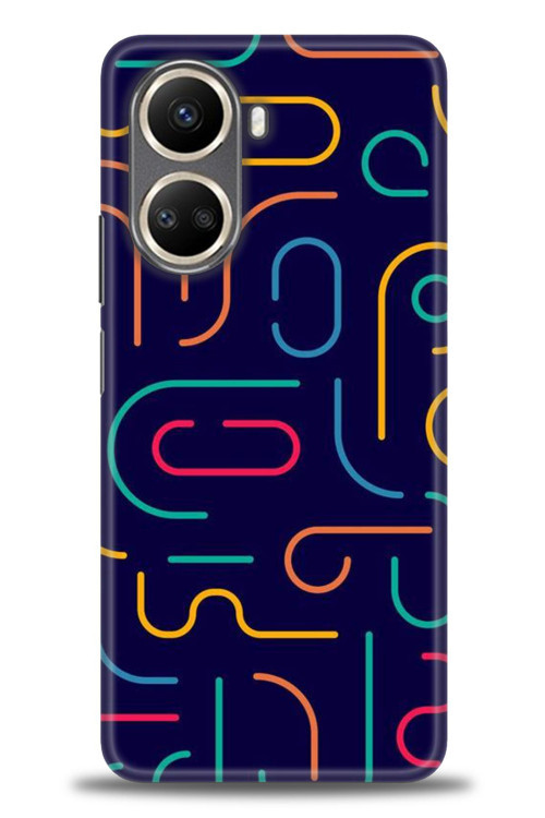 Huawei Nova 10 SE Kılıf HD Baskılı Kılıf - Renkli Çubuklar