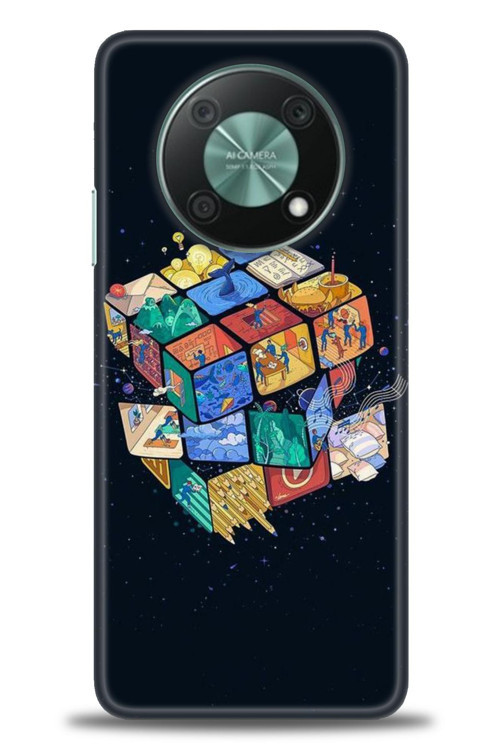 Huawei Nova Y90 Kılıf HD Baskılı Kılıf - Küplerdeki İnsanlar