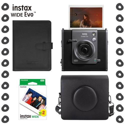 Wide Evo Fotoğraf Makinesi 20'li Film, Albüm ve Deri Kılıflı Hediye Seti-FOTSI00229-S4-20-DA-