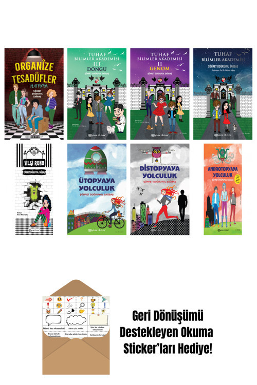 Epsilon Yayınevi Şöhret Doğruyol Sağbaş 8 Kitap Seti + Okuma Sticker'Ları