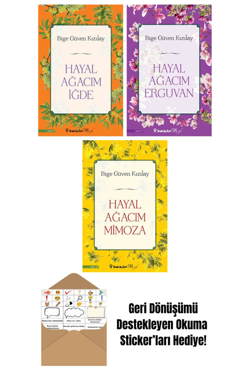 İnkılap Kitabevi Yayınevi Bige Güven Kızılay 3 Kitap Seti + Okuma Sticker'Ları
