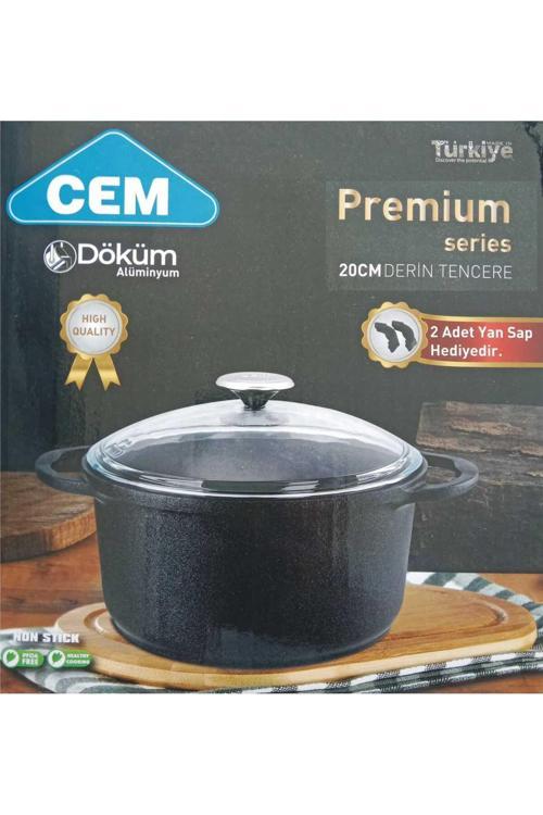 Premium Serisi 20 Cm Alüminyum Döküm Derin Tencere Kutulu