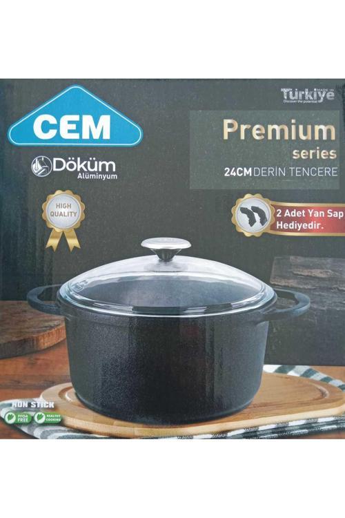 Premium Serisi 24 Cm Alüminyum Döküm Derin Tencere Kutulu