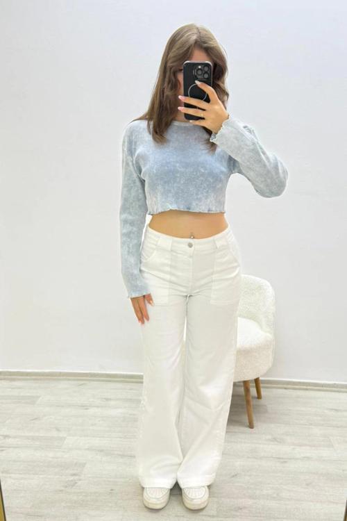 Yıkama Model Mavi Crop