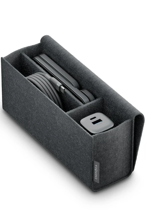 Energea Essential Kit GaN 35W Adaptör 3in1 Kablosuz Şarj Standı ve 100W Type-C to Type-C Kablolu Set 2