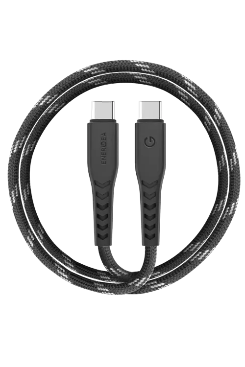 NyloFlex 1.5M 100W Type-C to Type-C PD Hızlı Şarj Kablo - Siyah