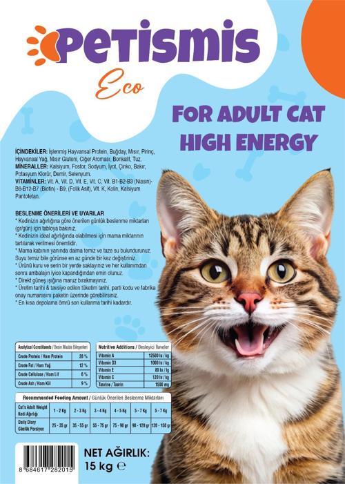 Petismis Tavuklu Yetişkin Kedi Maması 15kg