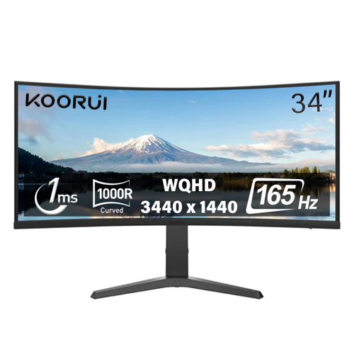 1ms 165Hz 34" 3440x1440 WQHD Curved Gaming Monitör 34E6UC
