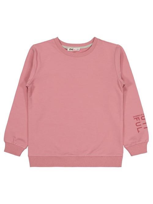 Basic 6-9 Yaş Sweatshirt - Pembe6-7 Yaş