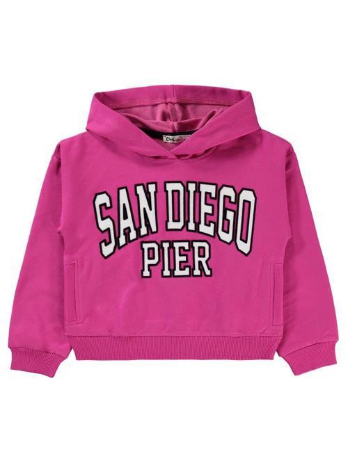 Sandiego Baskılı 10-13 Yaş Sweatshirt - Fusya11-12 Yaş