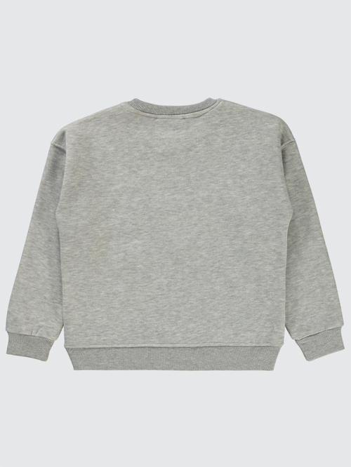 Original Nakışlı 6-9 Yaş Sweatshirt - Gri9-10 Yaş