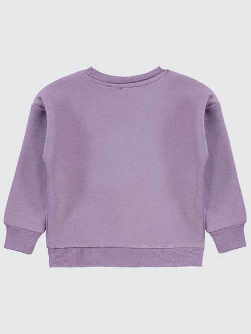 Super Baskılı 2-5 Yaş Sweatshirt - Lila2-3 Yaş