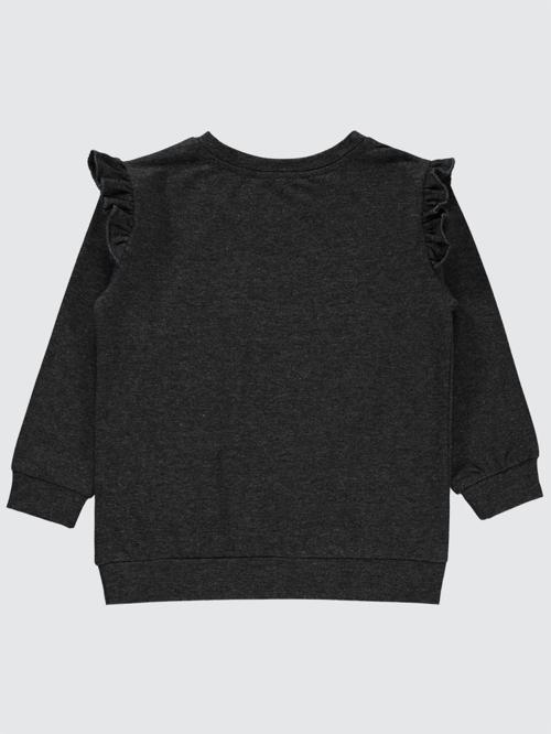 Tavşan Baskılı 2-5 Yaş Sweatshirt - Gri2-3 Yaş