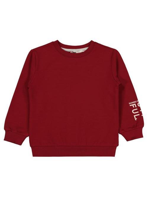 Basic 2-5 Yaş Sweatshirt - Bordo3-4 Yaş