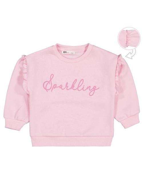 SPARKLING Baskılı 2-5 Yaş Sweatshirt - Pudra3-4 Yaş