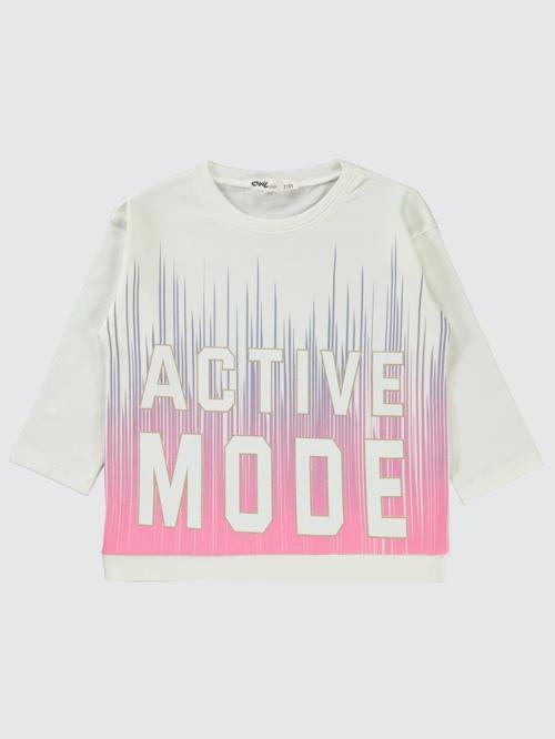 Active Mode Baskılı 2-5 Yaş Sweatshirt - Beyaz2-3 Yaş