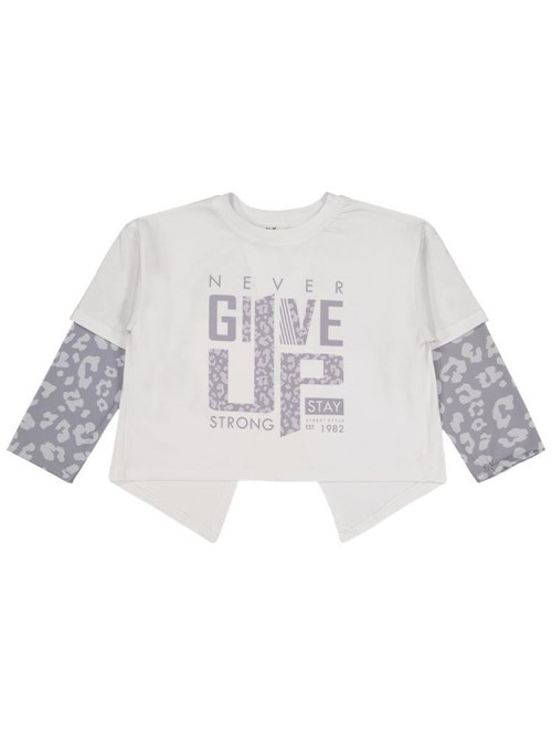 Leopar 6-9 Yaş Sweatshirt - Beyaz8-9 Yaş