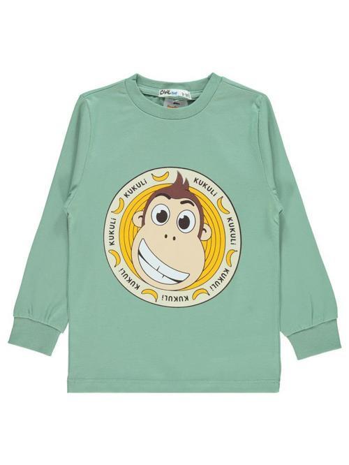 Baskılı 2-5 Yaş Pijama Takımı - Haki2-3 Yaş