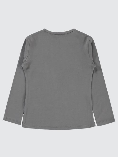 Basic 6-9 Yaş Sweatshirt - Gri6-7 Yaş