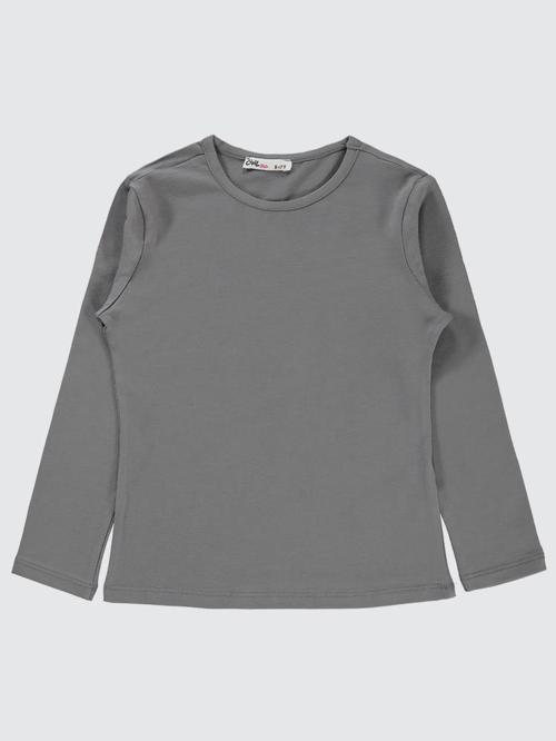 Basic 6-9 Yaş Sweatshirt - Gri6-7 Yaş