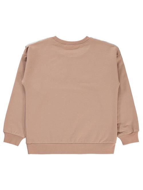 2 İplik Yakalı 6-9 Yaş Sweatshirt - Turuncu7-8 Yaş