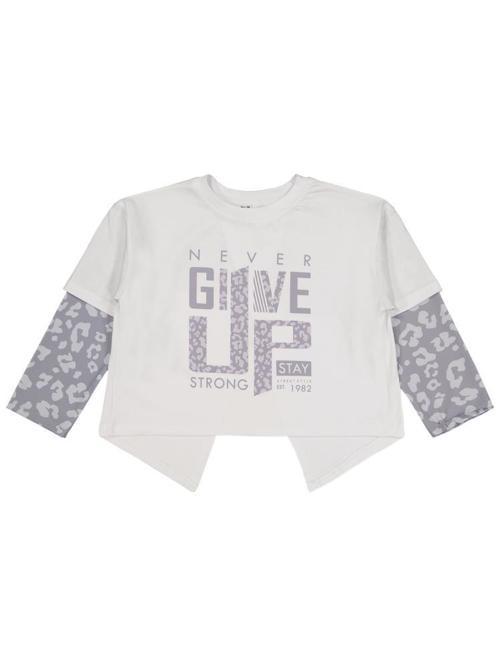 Leopar 10-13 Yaş Sweatshirt - Beyaz11-12 Yaş